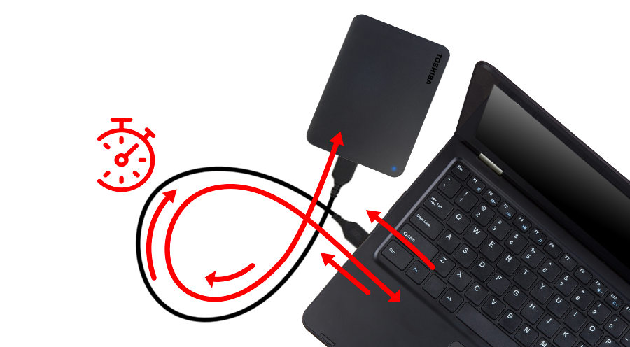 Toshiba Canvio Basics HDTB440EK3CA 2.5" 4TB External HDD / Black