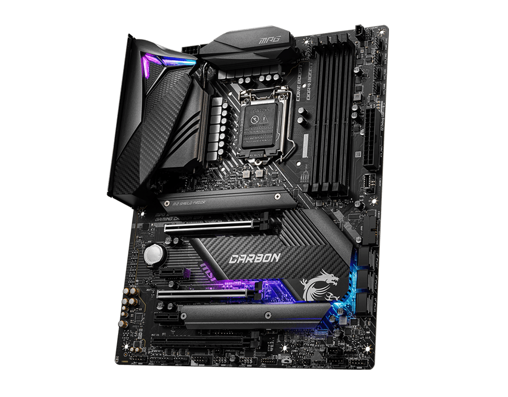 MSI MPG Z490 GAMING CARBON WI-FI ATX Socket 1200 Intel Z490
