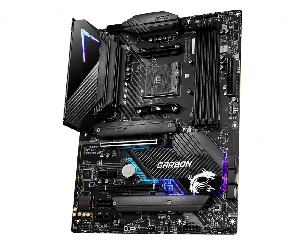 MSI MPG B550 GAMING CARBON WI-FI ATX Socket AM4 AMD B550