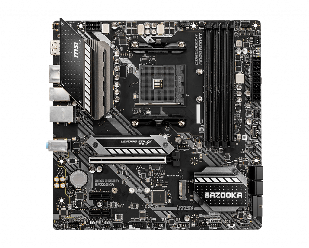 MSI MAG B550M BAZOOKA mATX Socket AM4 AMD B550