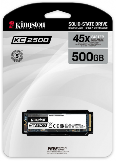 Kingston KC2500 M.2 NVMe SSD 500GB / SKC2500M8/500G