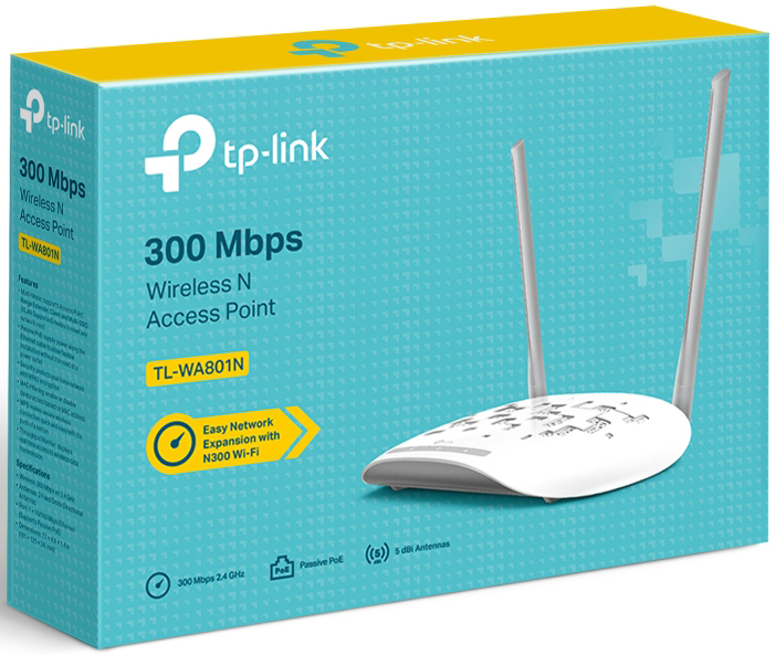 TP-LINK TL-WA801N Wi-Fi N Access Point / White