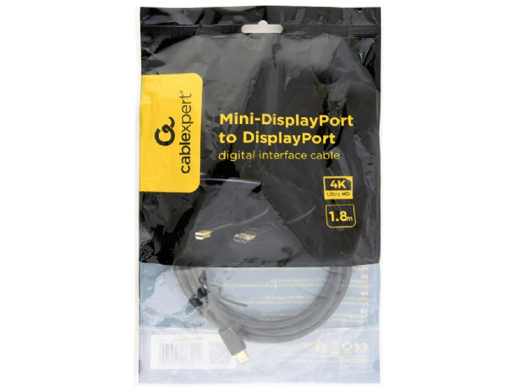 Cablexpert CCP-mDP2-6 Cable MiniDP to DP 1.8m / Black
