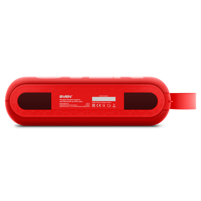 Speakers Sven PS-75 / Bluetooth / 6W / Red