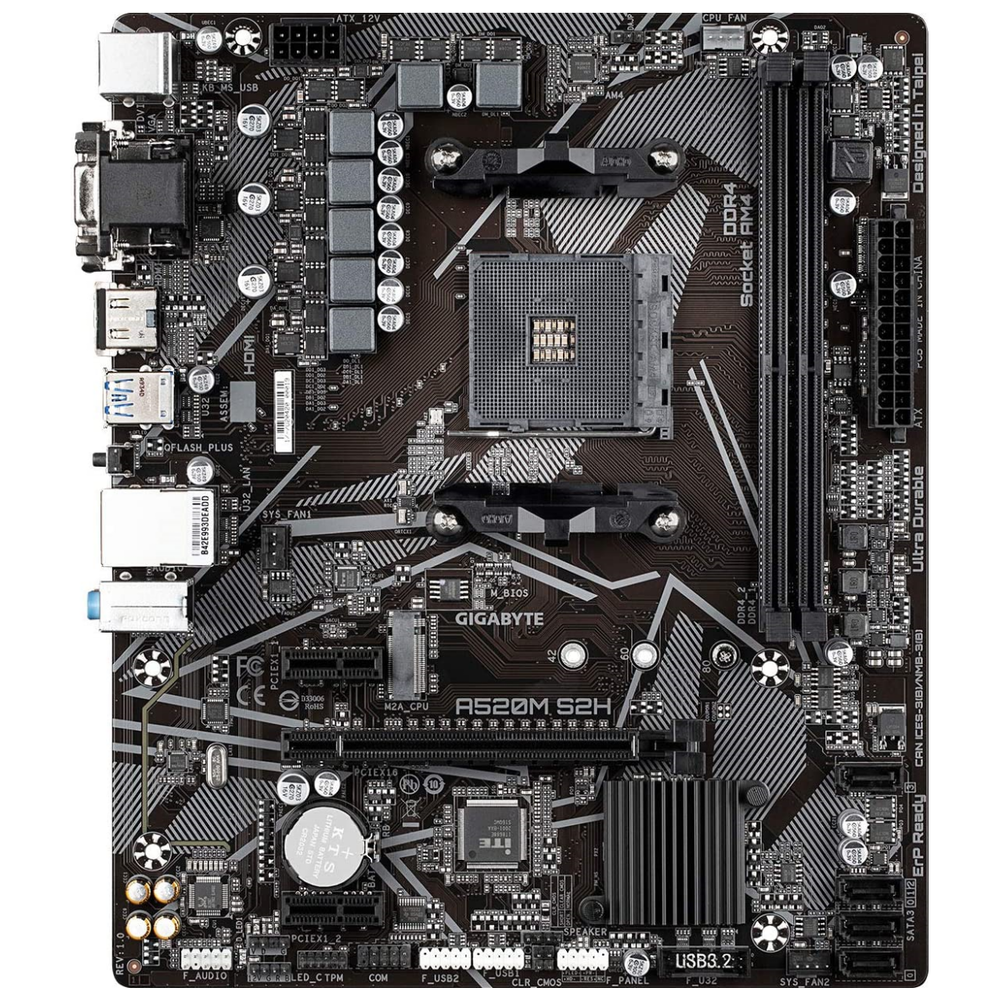 GIGABYTE A520M S2H / mATX Socket AM4 Dual 2xDDR4 5100