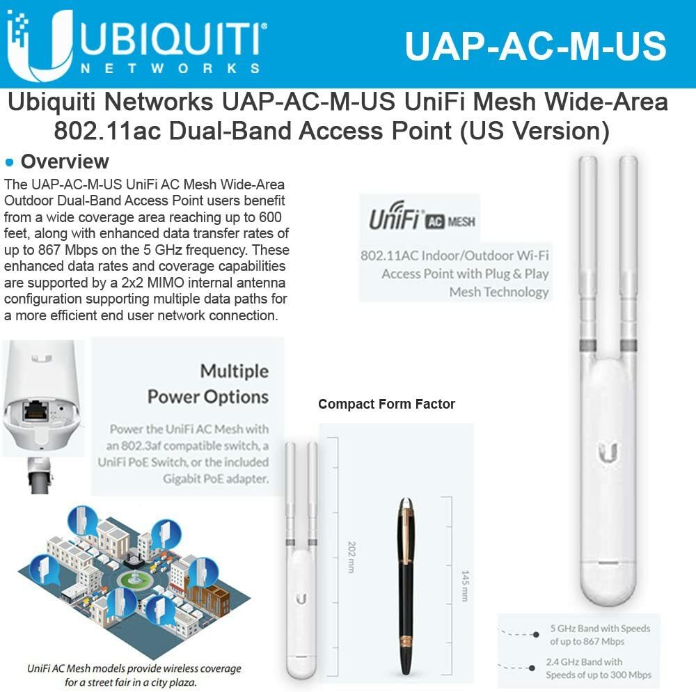 Ubiquiti UniFi AC MESH / UAP-AC-M /