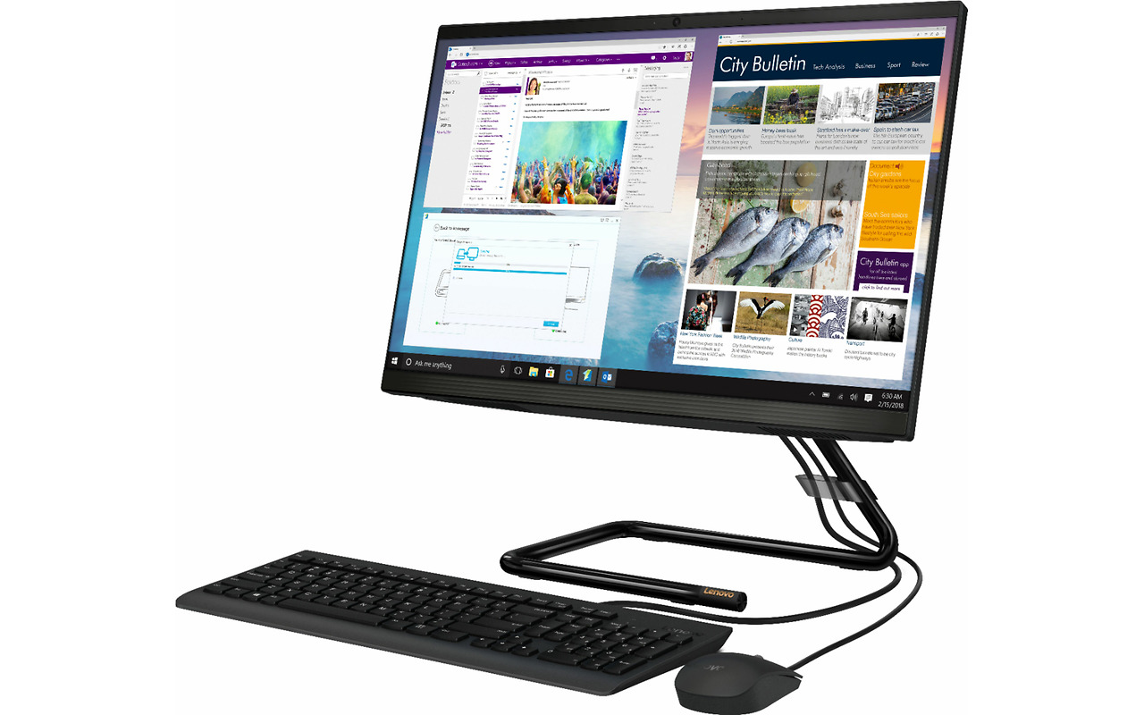 Lenovo Ideacentre A340-22IGM / 21.5" FullHD / Pentium J5040 / 4GB DDR4 / 256GB SSD / Intel UHD Graphics 605 / Black / Linux DOS