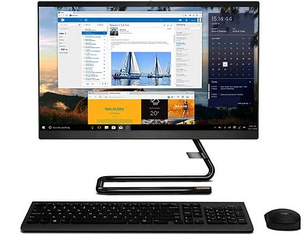 Lenovo IdeaCentre AIO 3 24IMB05 / 23.8" FullHD WVA / i5-10400T / 12GB DDR4 / 256GB SSD + 1.0TB HDD / NVIDIA GeForce MX330 2GB GDDR5 / No OS / Black