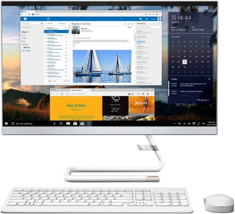 Lenovo IdeaCentre 3 24IMB0 / 23.8" FullHD / Intel Core i5-10400T / 8GB DDR4 / 512GB NVMe / No OS / White