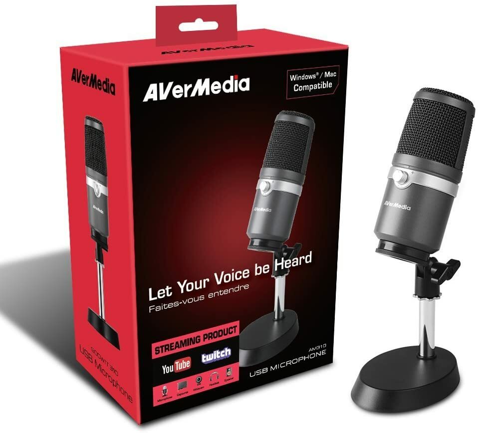 AVerMedia USB Microphone - AM310 / Black