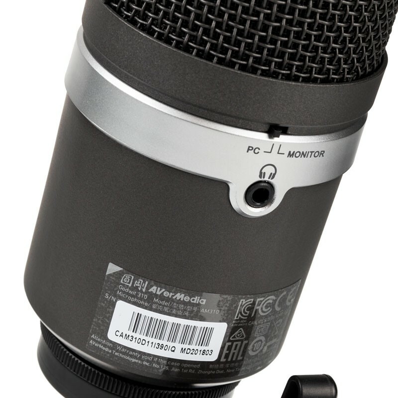 AVerMedia USB Microphone - AM310 / Black