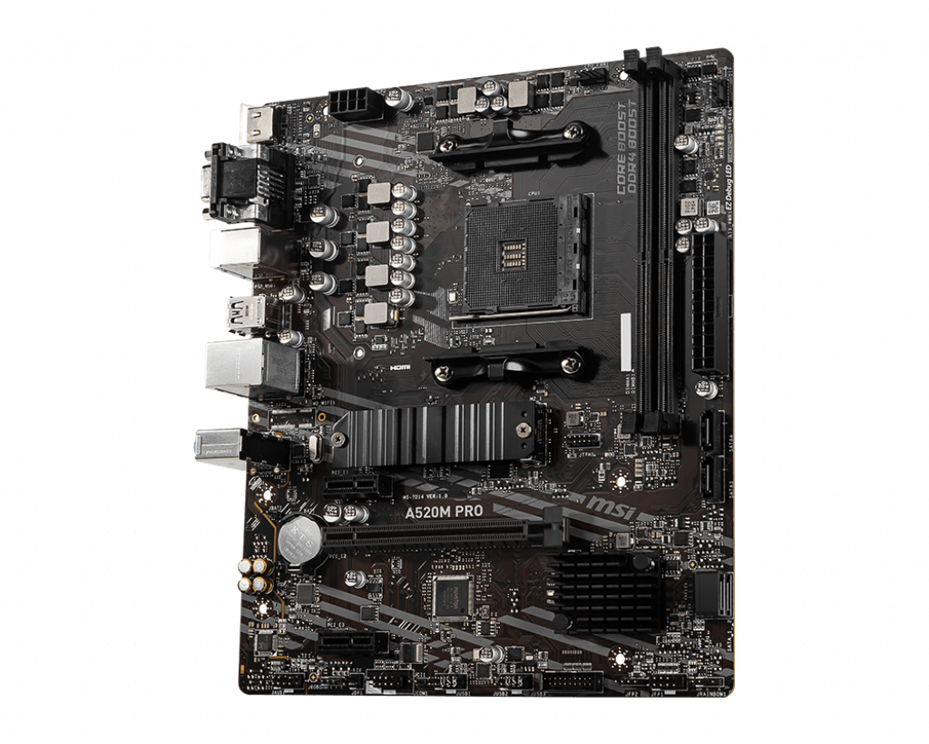MSI A520M PRO mATX Socket AM4 AMD A520