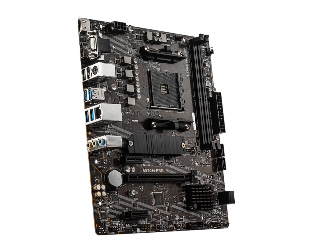 MSI A520M PRO mATX Socket AM4 AMD A520