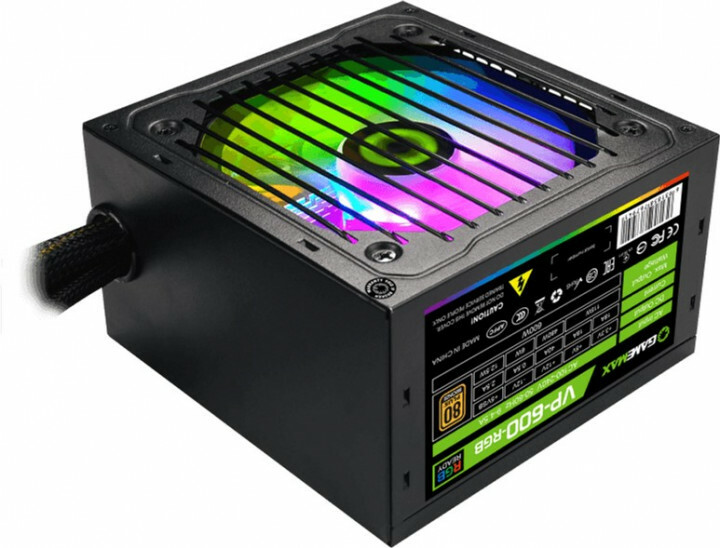 GameMax VP-600-RGB / 600W Active PFC 80+ Bonze / Black