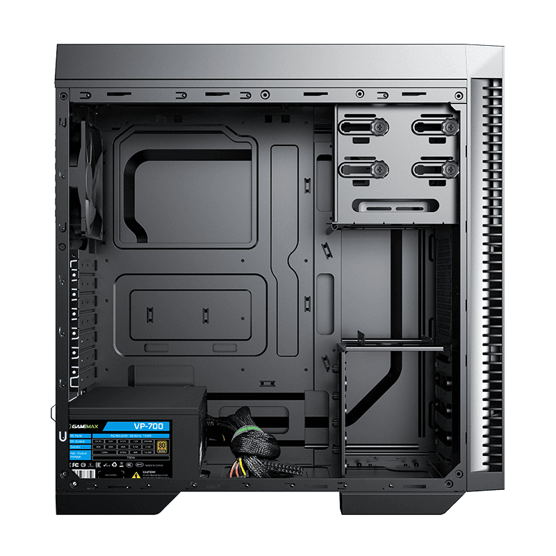 GameMax Dark Silent Case ATX / Black