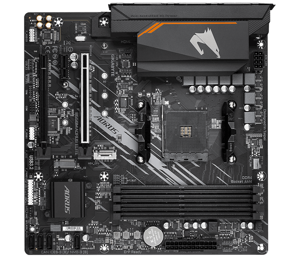 GIGABYTE B550M AORUS ELITE mATX Socket AM4