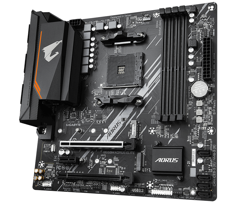 GIGABYTE B550M AORUS ELITE mATX Socket AM4