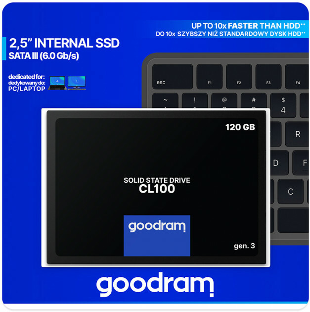 GOODRAM CL100 SSDPR-CL100-120-G3 2.5" SSD 120GB / Black