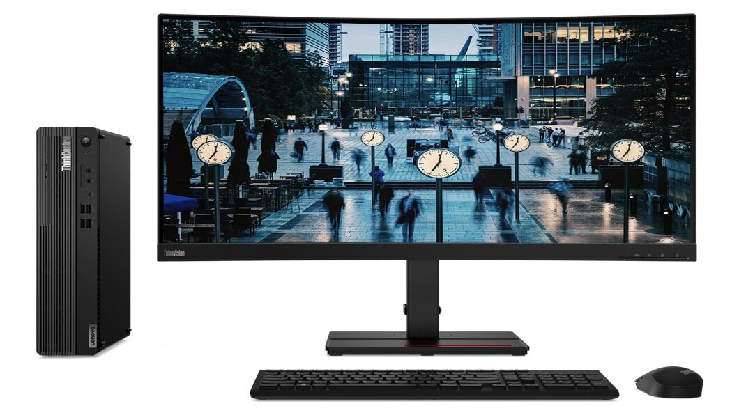 Lenovo ThinkCentre M70s SFF / Intel Core i3-10100 / 8GB RAM / 256GB SSD + 1.0TB HDD / Black