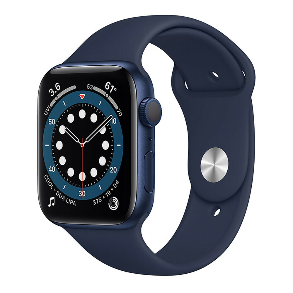 Apple Watch Series 6 GPS 44mm Blue Aluminum Case with Deep Navy Sport Band / Blue