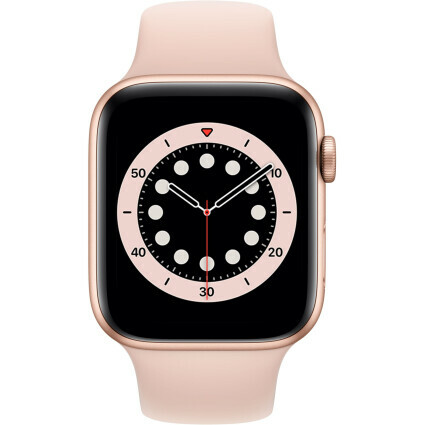 Apple Watch Series 6 GPS 44mm Gold Aluminum Case with Pink Sand Sport Band / Pink
