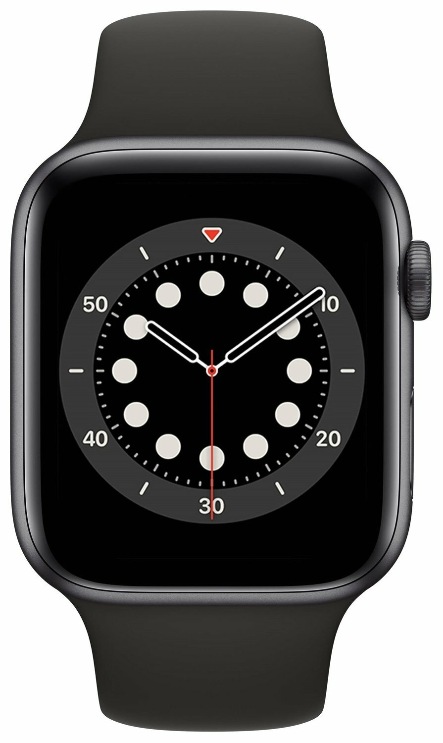 Apple Watch Series 6 GPS 44mm Space Gray Aluminum Case with Black Sport Band / Black