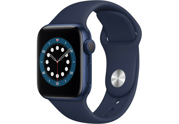 Apple Watch Series 6 GPS 40mm Blue Aluminum Case with Deep Navy Sport Band / Blue