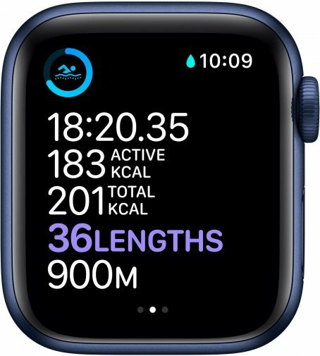 Apple Watch Series 6 GPS 40mm Blue Aluminum Case with Deep Navy Sport Band / Blue