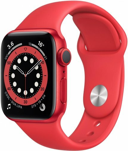 Apple Watch Series 6 GPS 40mm Red Aluminum Case with Red Sport Band / Red