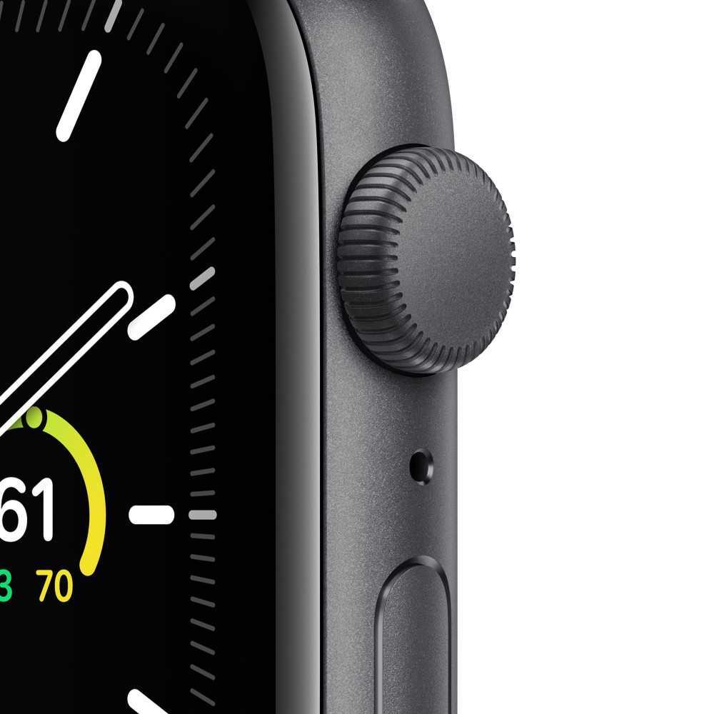 Apple Watch SE 44mm Space Grey Aluminium Case With Black Sport Band / Black