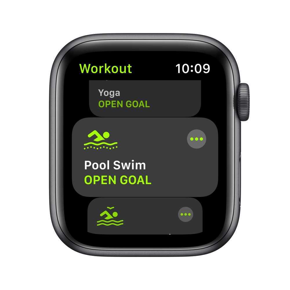 Apple Watch SE 44mm Space Grey Aluminium Case With Black Sport Band / Black