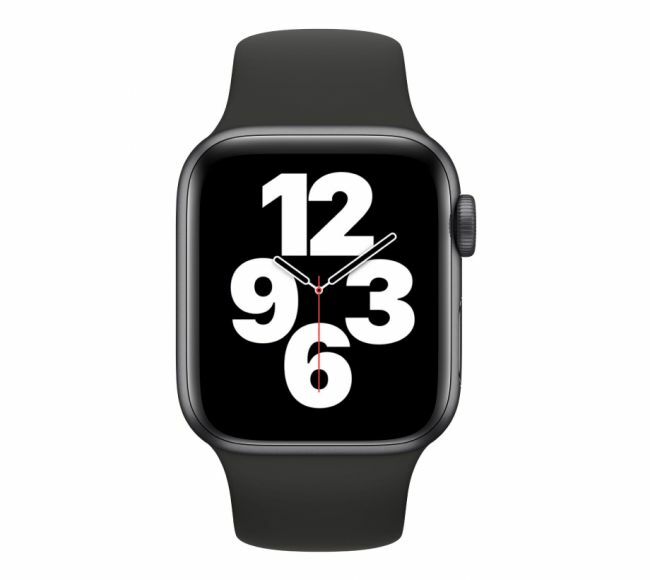 Apple Watch SE 44mm Space Grey Aluminium Case With Black Sport Band / Black