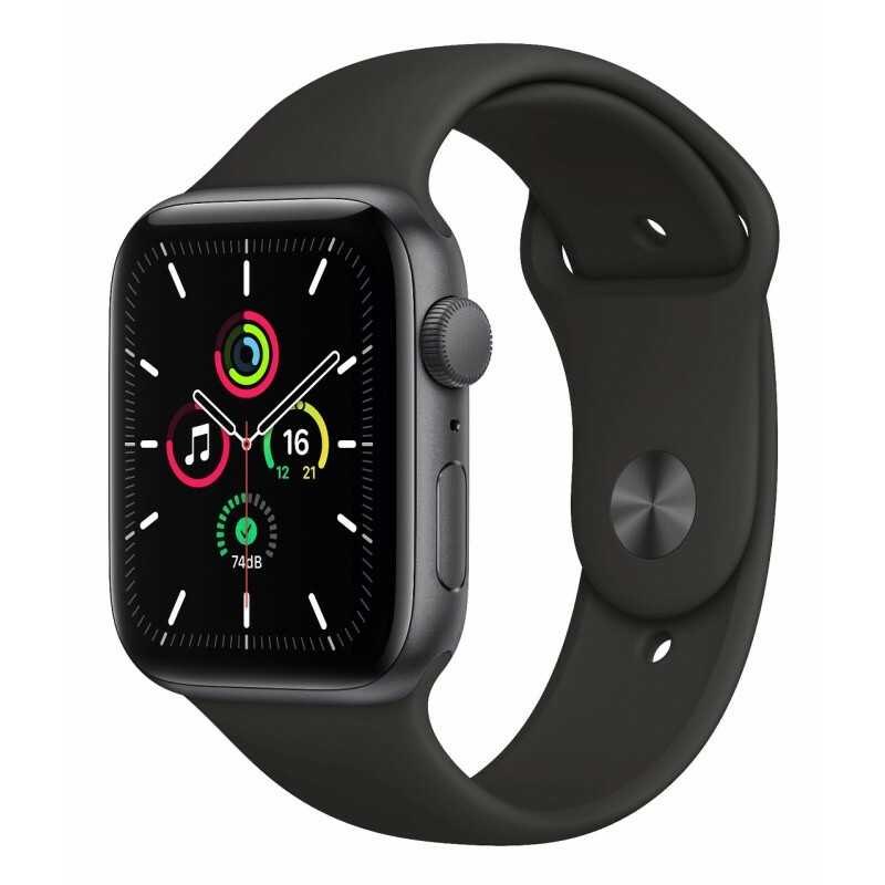 Apple Watch SE 44mm Space Grey Aluminium Case With Black Sport Band / Black
