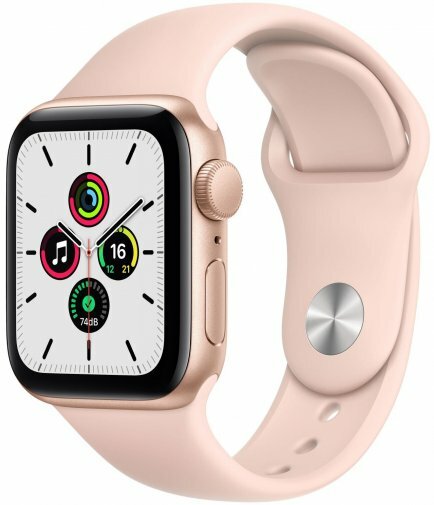 Apple Watch SE 40mm Gold Aluminum Case with Pink Sand Sport Band / Pink