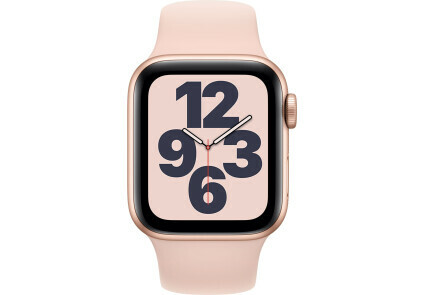 Apple Watch SE 40mm Gold Aluminum Case with Pink Sand Sport Band / Pink