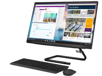 Lenovo IdeaCentre 3 27IMB0 / 27" FullHD WVA / Intel Core i5-10400T / 8GB DDR4 / 512GB NVMe / DOS / Black
