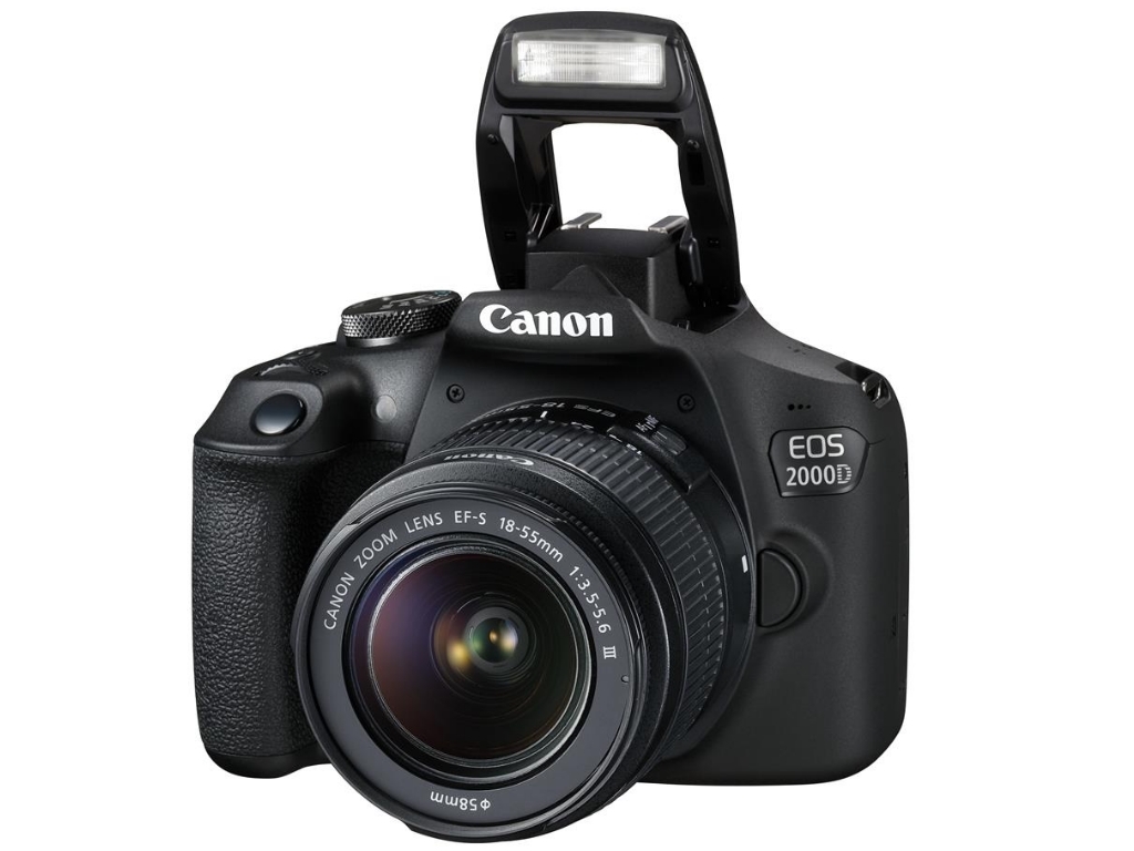 Canon EOS 2000D DSLR + 18-55 DC III / Black