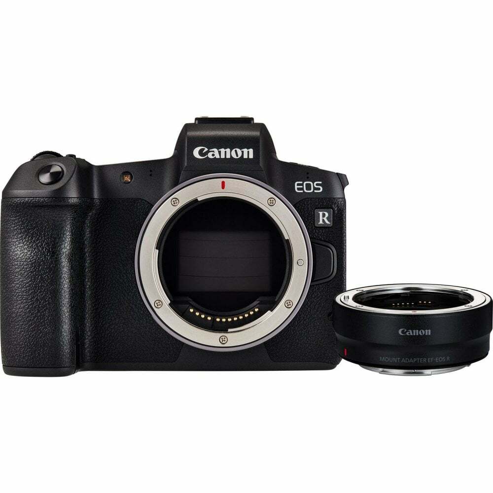 Canon EOS R Body + Mount Adapter EF-RF / Mirrorless Camera / Black