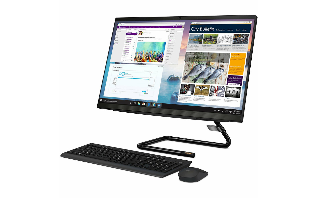 Lenovo IdeaCentre 3 24ARE05 / 23.8" FullHD / AMD Ryzen 3 4300U / 8GB DDR4 / 256GB NVMe / AMD Radeon Graphics / No OS / Black