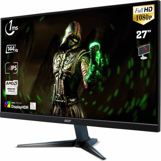 ACER Nitro VG272P 27.0" FullHD IPS 144Hz ZeroFrame / VG272PBMIIPX / Blue
