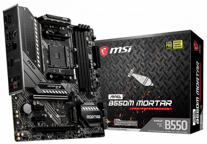 MSI MAG B550M MORTAR mATX Socket AM4