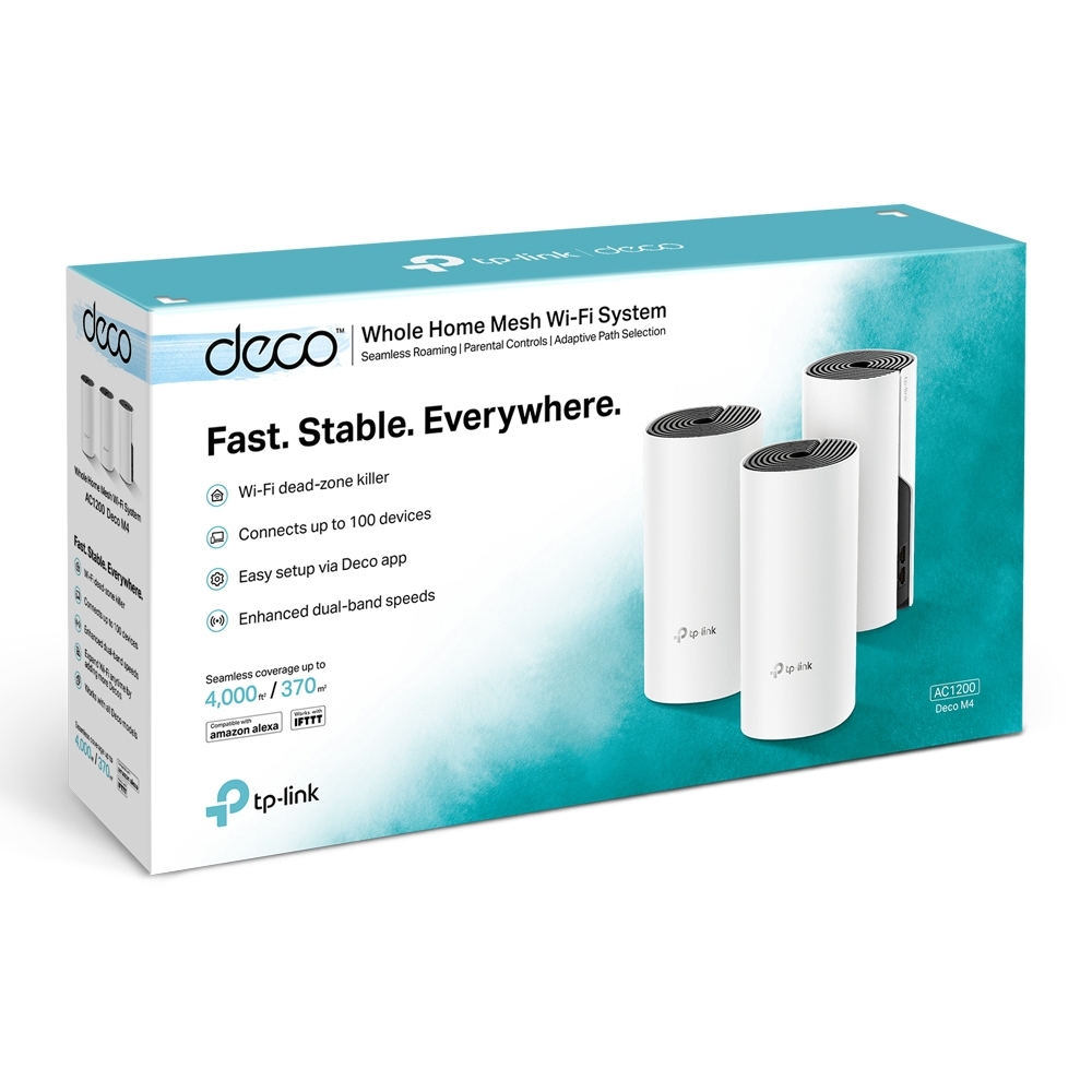 TP-LINK Deco M4 / 3-pack / AC1200 Mesh Wi-Fi System /