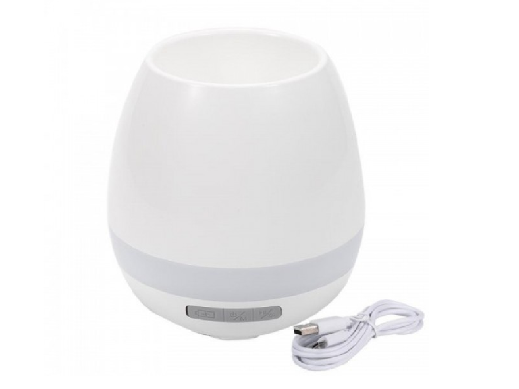 Helmet MUSIC FLOWERPOT / White