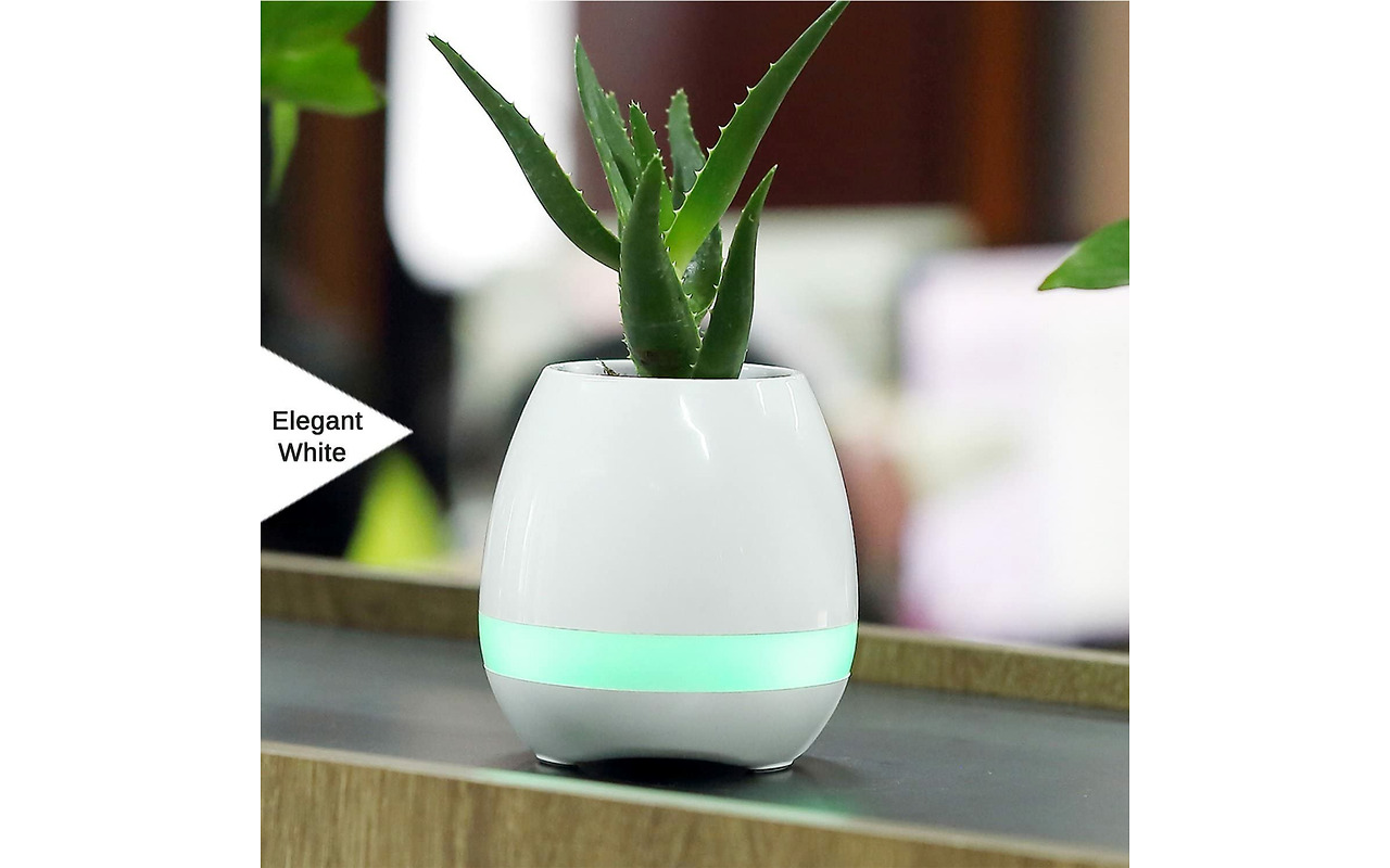 Helmet MUSIC FLOWERPOT / White