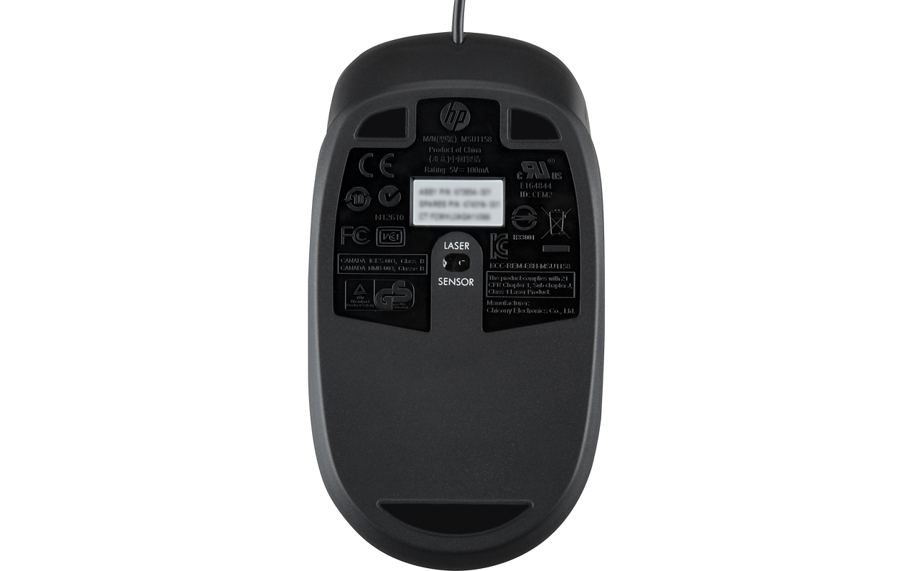 HP USB Laser Mouse 1000dpi / QY778A6 / Black