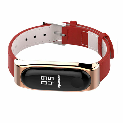 Xiaomi Strap Piele MiJobs Mi Band 4 / 3 / Red
