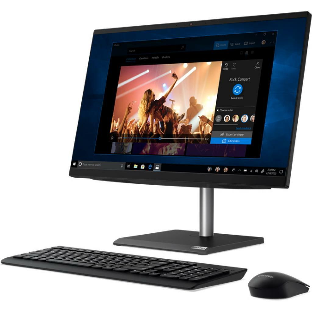 Lenovo V30a-24IML / 23.8" FullHD / Intel Core i3-10110U / 4GB DDR4 / 256GB NVMe / no OS / Black