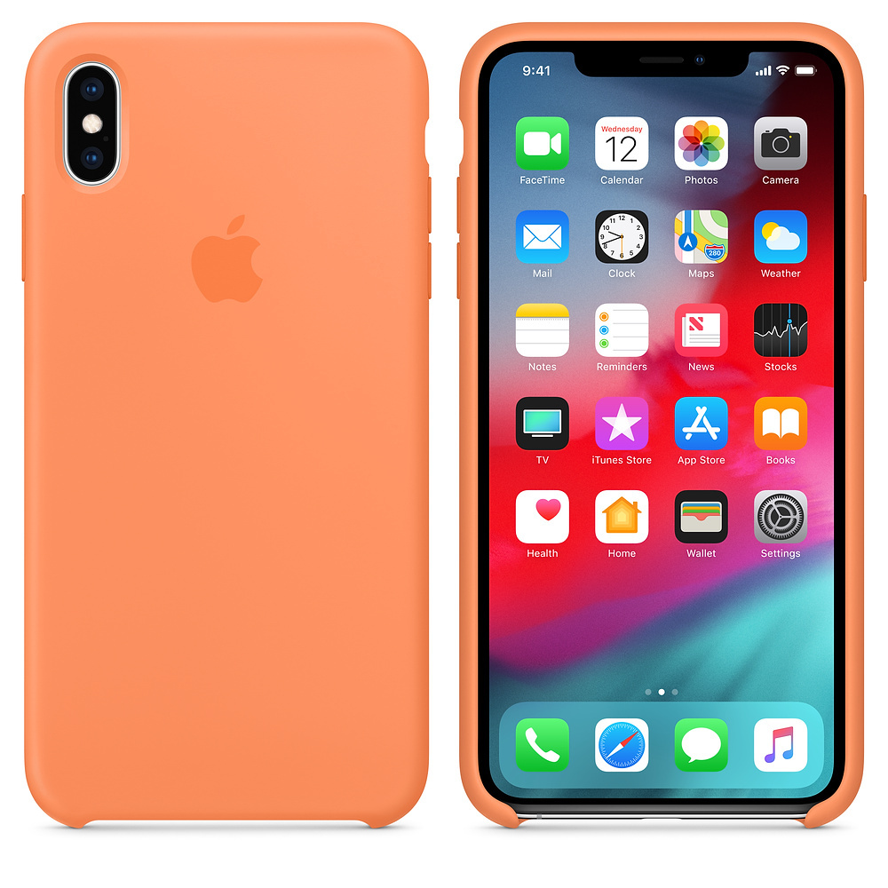 Apple Original iPhone XS Max Silicone Case / Orange