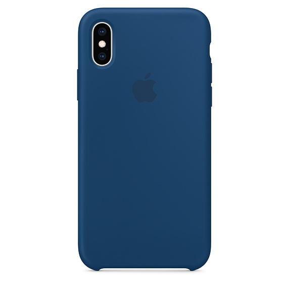 Apple Original iPhone XS Silicone Case / Blue