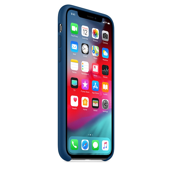 Apple Original iPhone XS Silicone Case / Blue